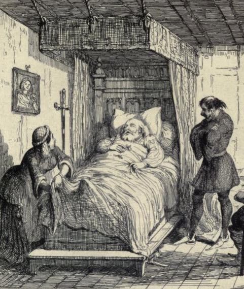 The End. Falstaff on His Death Bed