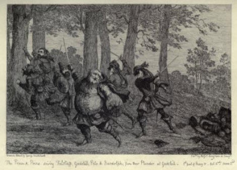 Life of Falstaff - Illustrated by George Cruikshank, number 1