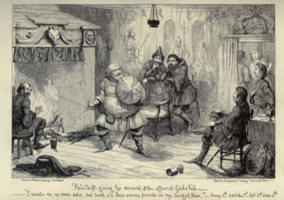 Life of Falstaff - Illustrated by George Cruikshank, number 2