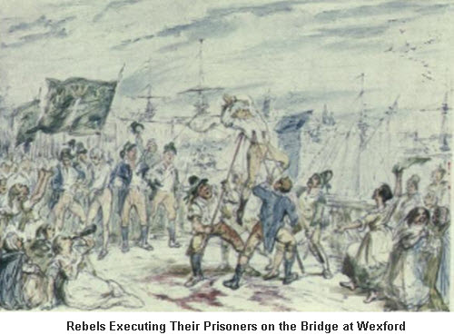 Irish Rebels Excuting Their Prisoners