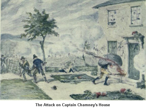 Attack on Captain Chamney's House