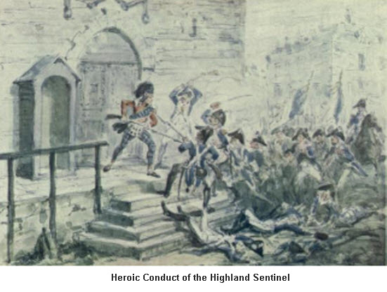 Heroic British Soldiers Standing Firm Against An Irish Mob