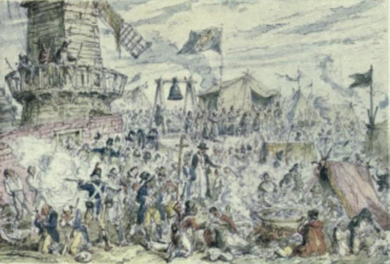 George Cruikshank Illustrations of the Irish Rebellion