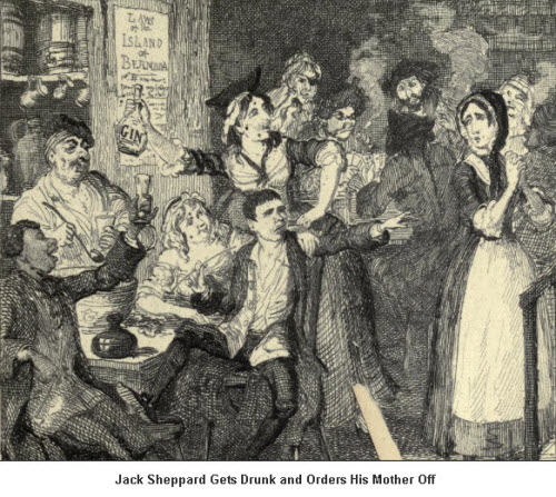 George Cruikshank - illustration: Jack Sheppard Gets Drunk 