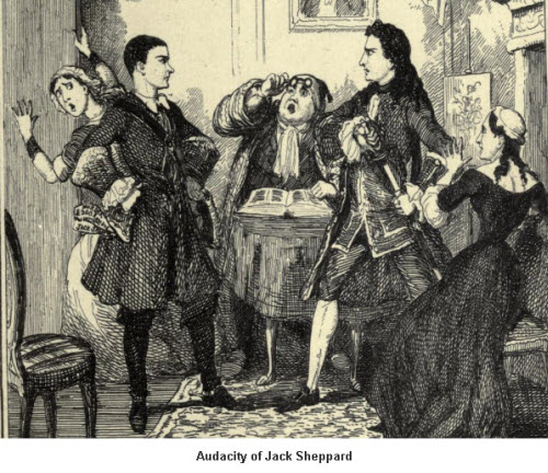 George Cruikshank - illustration: Audacity of Jack Sheppard 