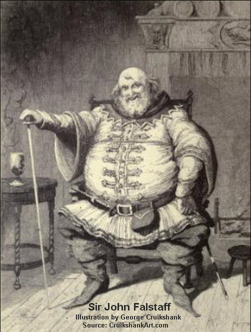 John Falstaff by George Cruikshank