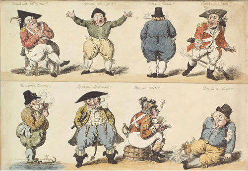 A New Dutch Exercise - A Caricature by Isaac Cruikshank