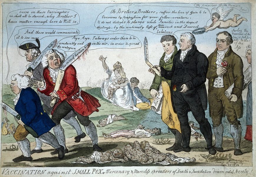 Robert Cruikshank - Commentary on Smallpox Vaccine